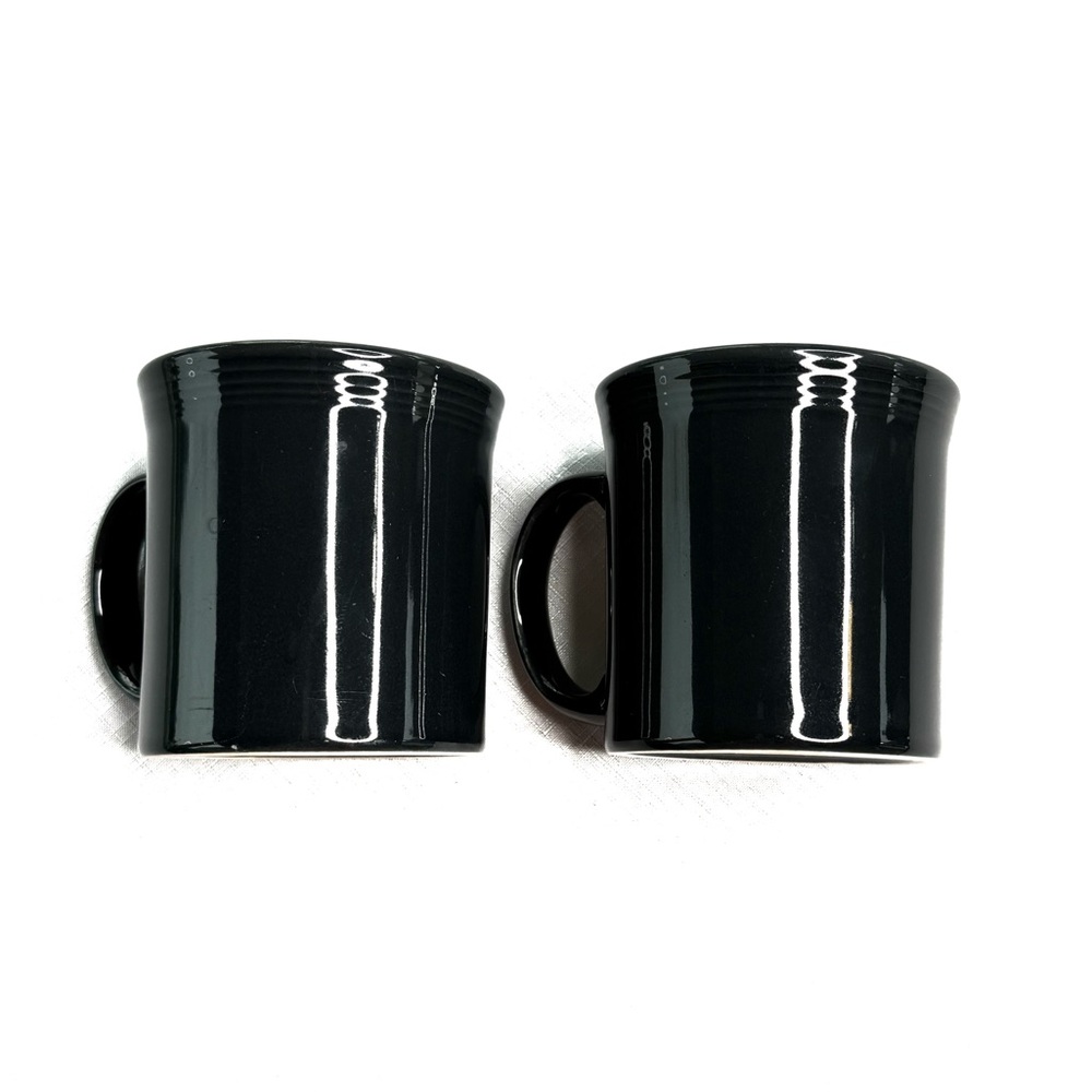 Fiestaware Lot 2 Slate Mugs Ceramic Retired Made in USA Java Mugs